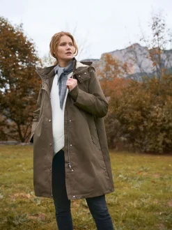 kaki - Parka de maternité et de bébé Seraphine 3 en 1 avec doublure en imitation peau de mouton