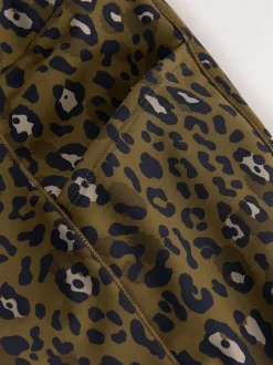 Kaki imprimé animal - Legging d’extérieur doublé en polaire à poignée chaude