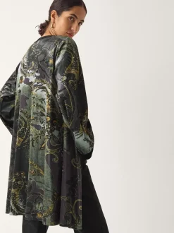 Kimono Monsoon Delta imprimé en velours