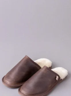 Lakeland Leather Pantoufles Curseur en cuir pour hommes