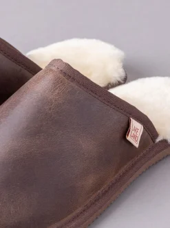 Lakeland Leather Pantoufles Curseur en cuir pour hommes