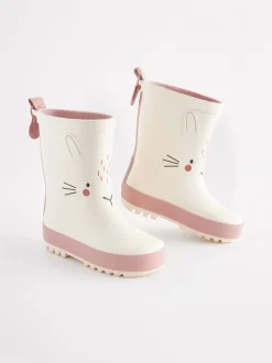 Lapin blanc - Bottes de pluie