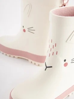 Lapin blanc - Bottes de pluie