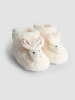 Lapin blanc - Chaussons bottes JoJo Maman Bébé en peluche