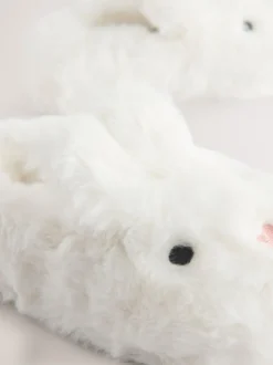 Lapin blanc - Slippers de caractère