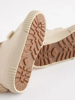 Lapin blanc os - Baskets montantes à lanières à fermeture par effleurement