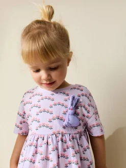 Lapin lilas - Robe en jersey (3mois à7ans)