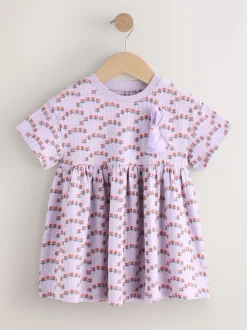 Lapin lilas - Robe en jersey (3mois à7ans)