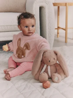 Lapin rose - Ensemble de Hauts et Leggings en polaire Bébé 2 pièces (0mois-2ans)