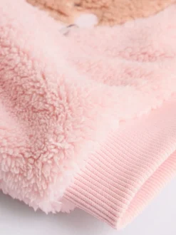 Lapin rose - Ensemble de Hauts et Leggings en polaire Bébé 2 pièces (0mois-2ans)