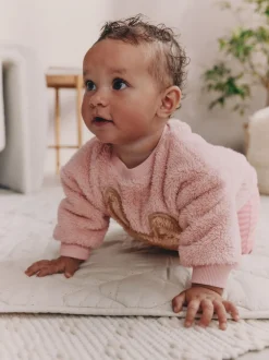 Lapin rose - Ensemble de Hauts et Leggings en polaire Bébé 2 pièces (0mois-2ans)