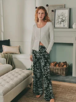 Laura Ashley Pyjama pointelle à manches longues