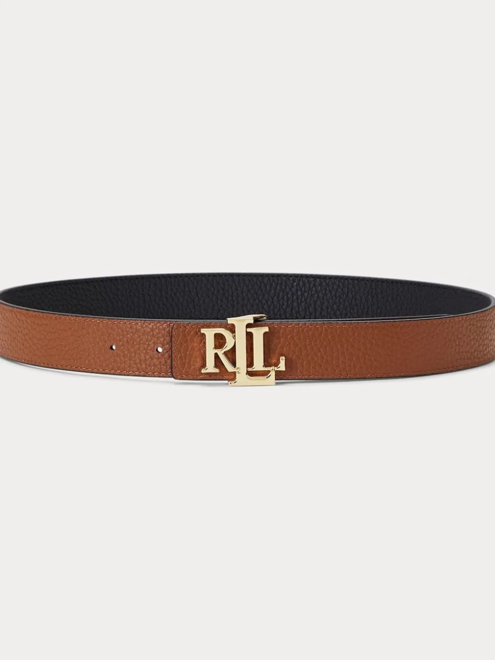 Lauren Ralph Lauren 2.5cm Ceinture réversible en cuir galet à logo