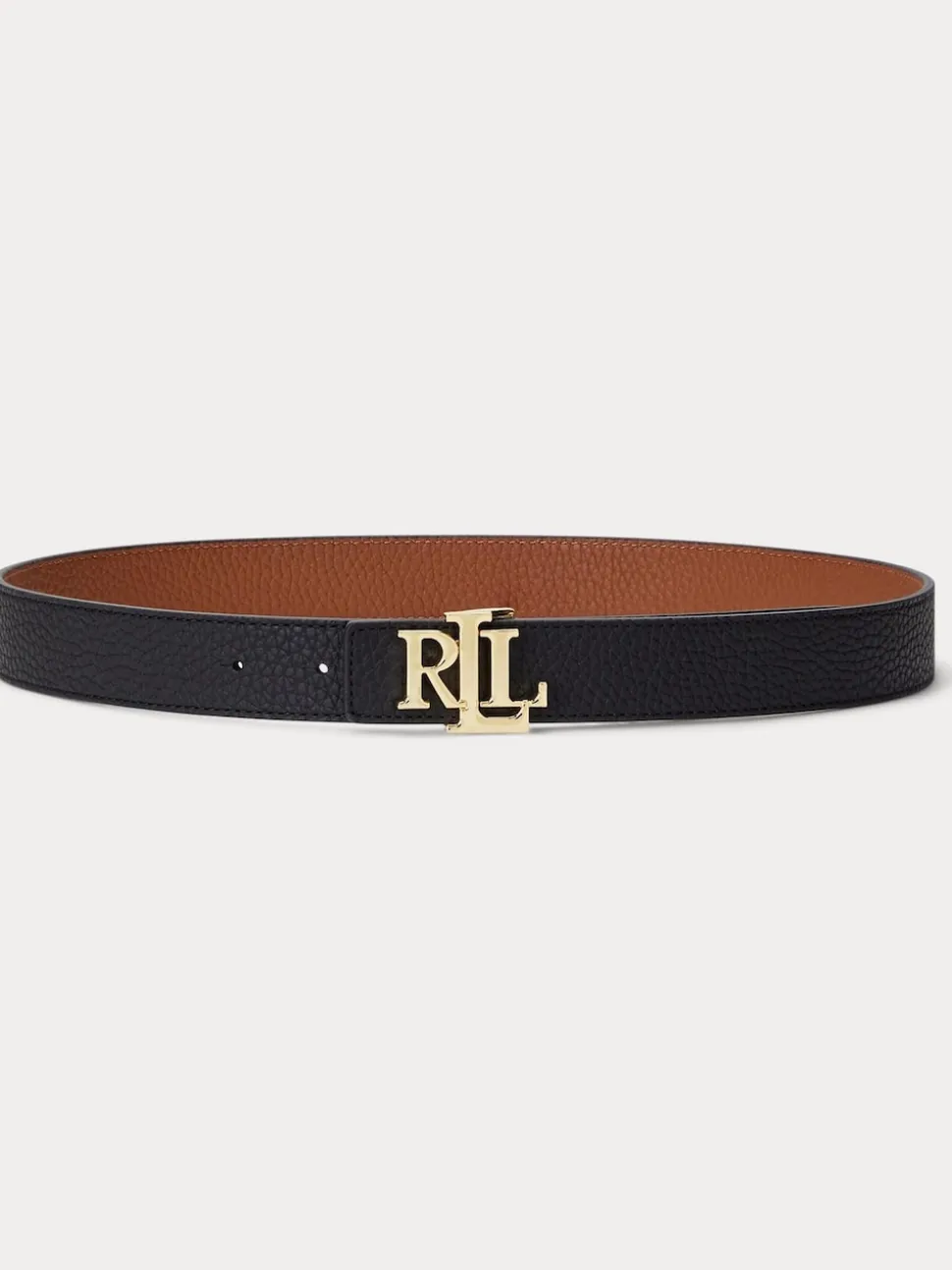 Lauren Ralph Lauren 2.5cm Ceinture réversible en cuir galet à logo