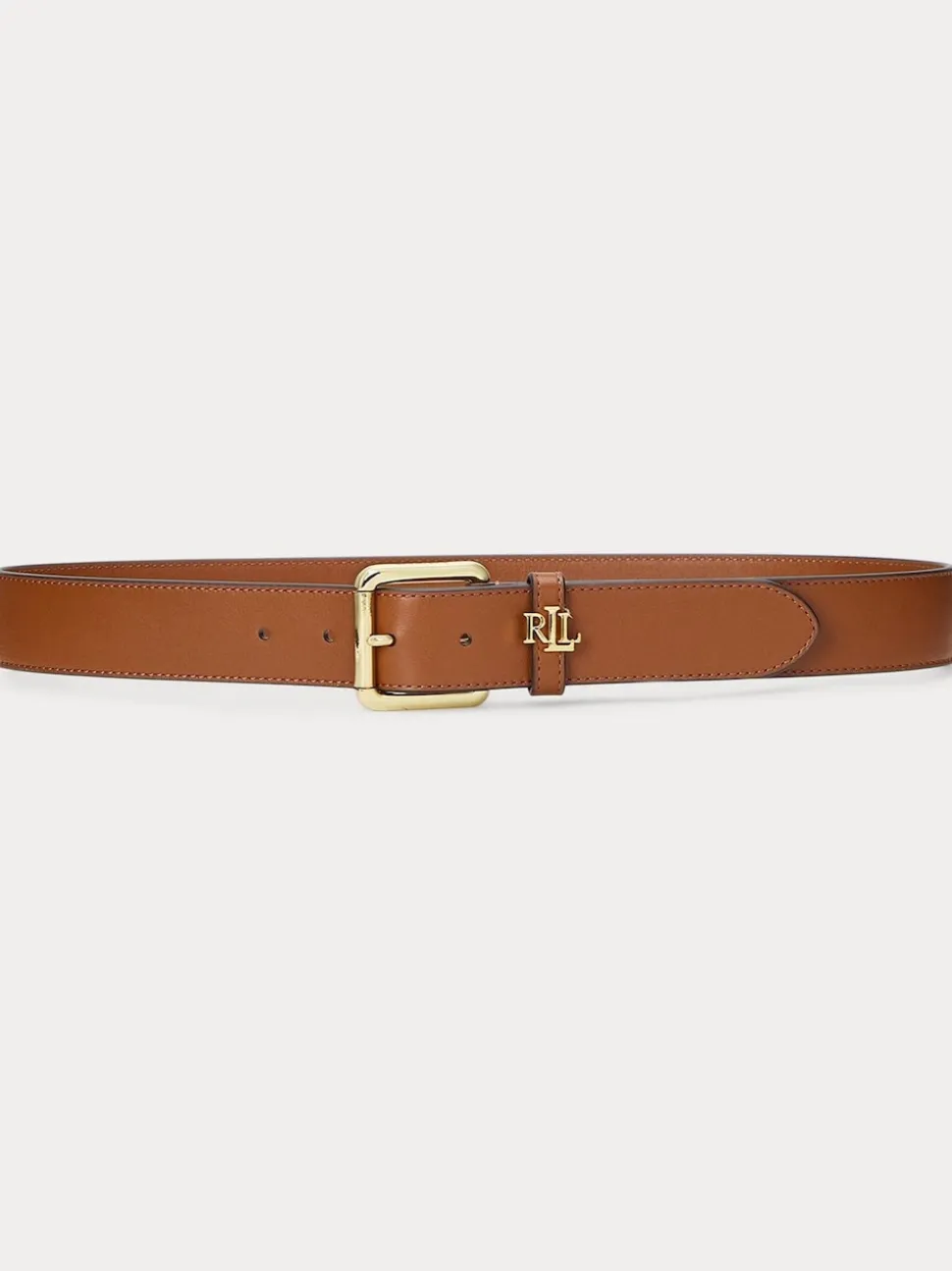 Lauren Tan - Lauren Ralph Lauren 3.2cm Ceinture en cuir à logo