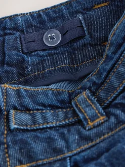 Lave-vaisselle foncé - Jupe plissée en jean (3-16ans)