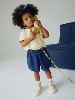 Lave-vaisselle foncé - Shorts Denim (3mois à10ans)