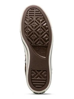 Leopard Marron - Converse Baskets Chuck Taylor en daim sur l’ensemble