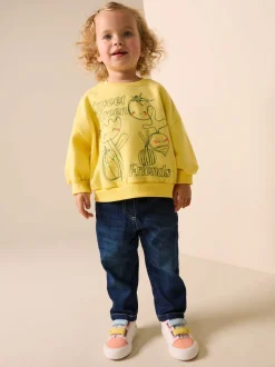 Légumes jaunes - Sweat à col ras du cou (3mths-7yrs)