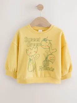 Légumes jaunes - Sweat à col ras du cou (3mths-7yrs)
