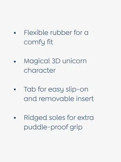Licorne lilac - Bottes de pluie JoJo Maman Bébé imprimées courtes