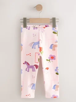 Licorne rose - Lot de 3 leggings (3mois-7ans)
