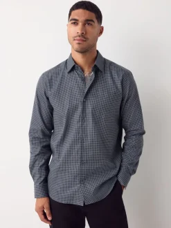 Lien noir/or - Chemise à manches longues et imprimés