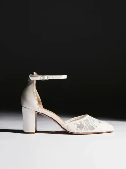 Linzi talons de cour en dentelle florale Essence