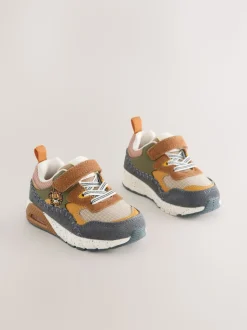 Lion Marron - Entraîneurs en dentelle élastique