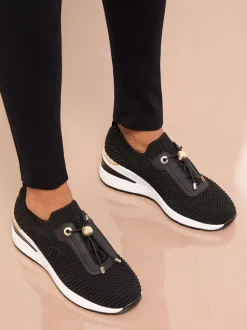 Lipsy Baskets de sport Tapis de couloir Compensée Milieu en maille