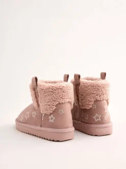 Lipsy Chaussons bottes à enfiler imprimées doublées de faux shearling