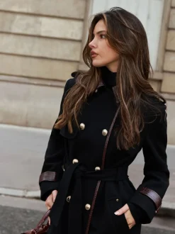 Lipsy Manteau long militaire à double boutonnage