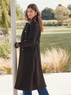 Lipsy Manteau long militaire à double boutonnage