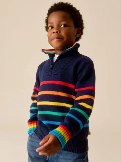 Little Bird by Jools Oliver Pull zippé en maille à manches longues 1/4