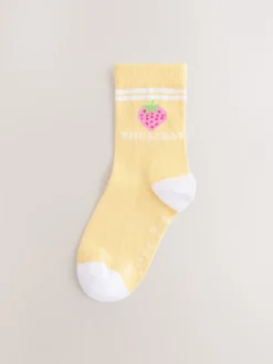 Little Bird by Jools Oliver Lot de 7 paires de chaussettes arc-en-ciel pastel