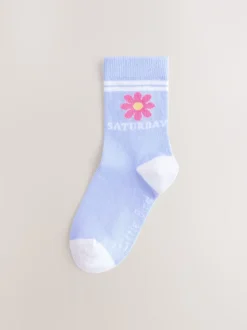 Little Bird by Jools Oliver Lot de 7 paires de chaussettes arc-en-ciel pastel