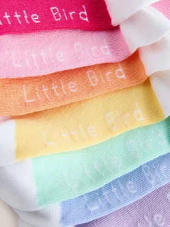 Little Bird by Jools Oliver Lot de 7 paires de chaussettes arc-en-ciel pastel