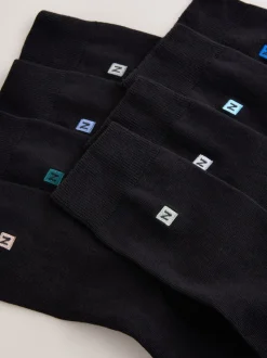 Logo bleu/gris - Chaussettes brodées Lasting Fresh 8 Lot