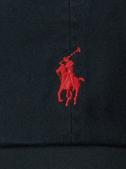 Logo noir/rouge - Casquette Polo Ralph Lauren classique