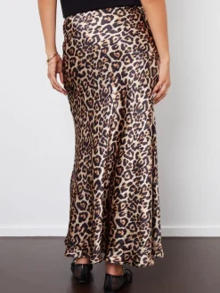 Léopard - Threadbare Maxi Satin Slip Jupes