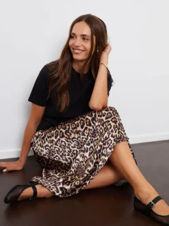 Léopard - Threadbare Maxi Satin Slip Jupes
