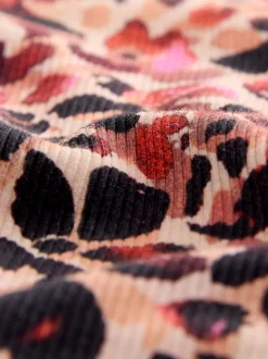 Léopard - Top côtelé à manches longues (3-16ans)