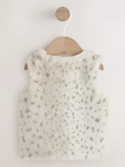Léopard - Veste imprimée en fausse fourrure bébé (0mois-3ans)