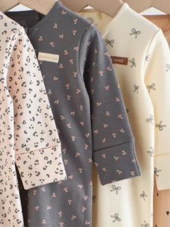 Léopard et cerise monochrome - Lot de 4 dors-bien zippés pour Bébé Imprimé (0mois à3ans)