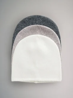 Lot de 3 bonnets The Set en maille fine