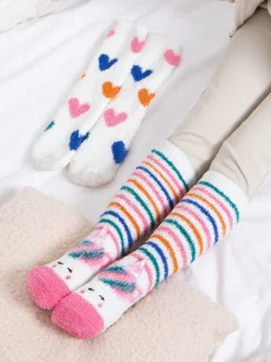 Lot de 2 chaussettes-chaussons très douces Totes Toasties pour Filles