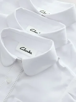 Lot de 3 chemises d’école Clarks à manches courtes avec nœud