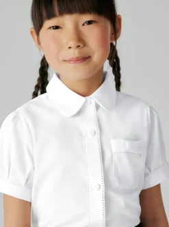 Lot de 3 chemises d’école Clarks à manches courtes avec nœud