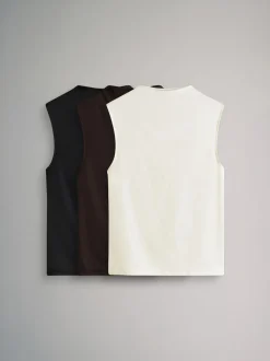 Lot de 3 hauts The Set doux au toucher à Col montant