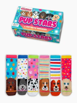 Lot de 6 paires de chaussettes United Odd Socks Pup Stars fille